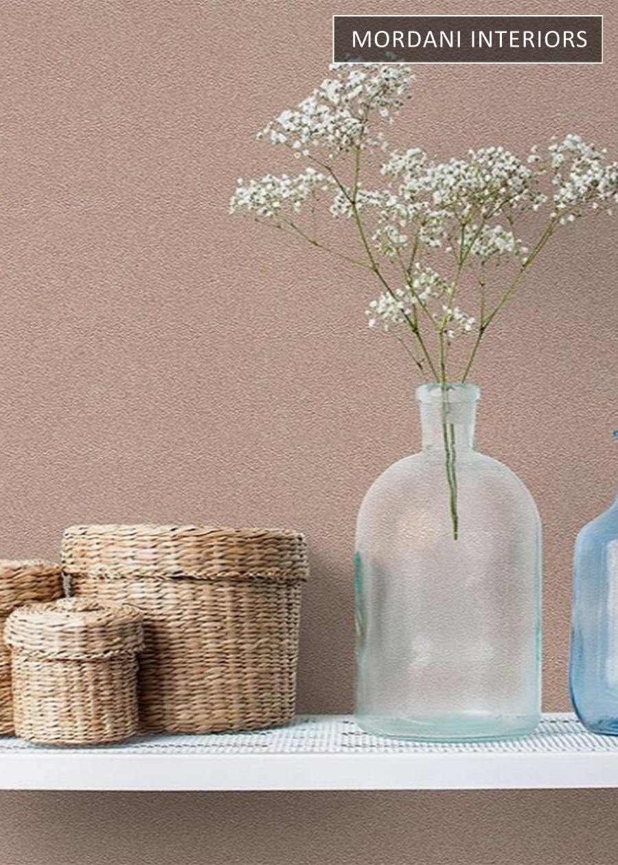 Fine Textured Nude Pink Italian Wallpaper